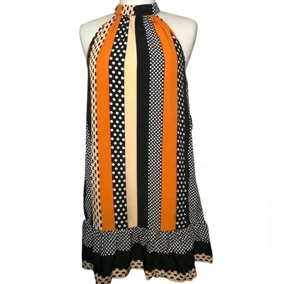 SHEIN “Frenchy” Ruffle Hem Halter Dress NWT - Picture 3 of 11